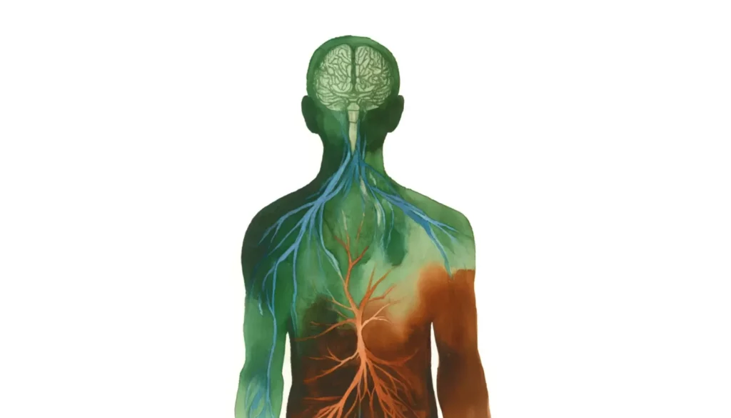 Autonomic nervous system illustration