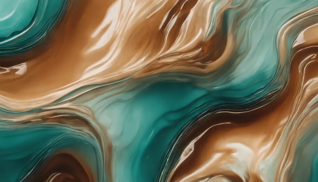 Composition abstraite de deux fluides qui se mêlent