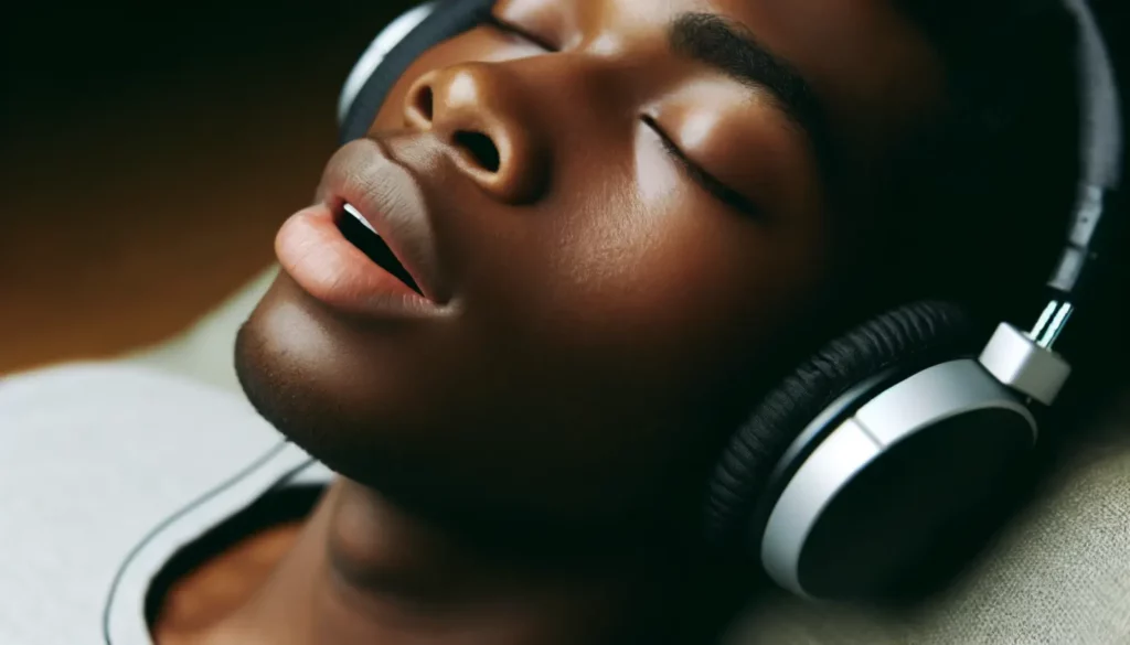Headphones resting in a quiet space