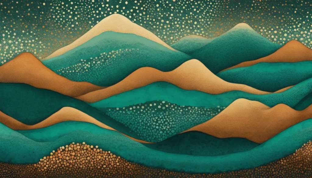 Illustration abstraite d'un sommet de montagne